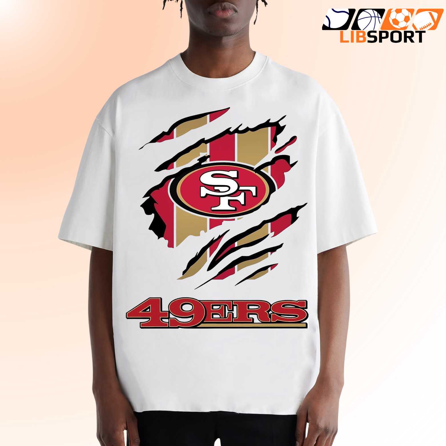 San Francisco 49ers Script T-Shirt, Graphic Nfl Shirt